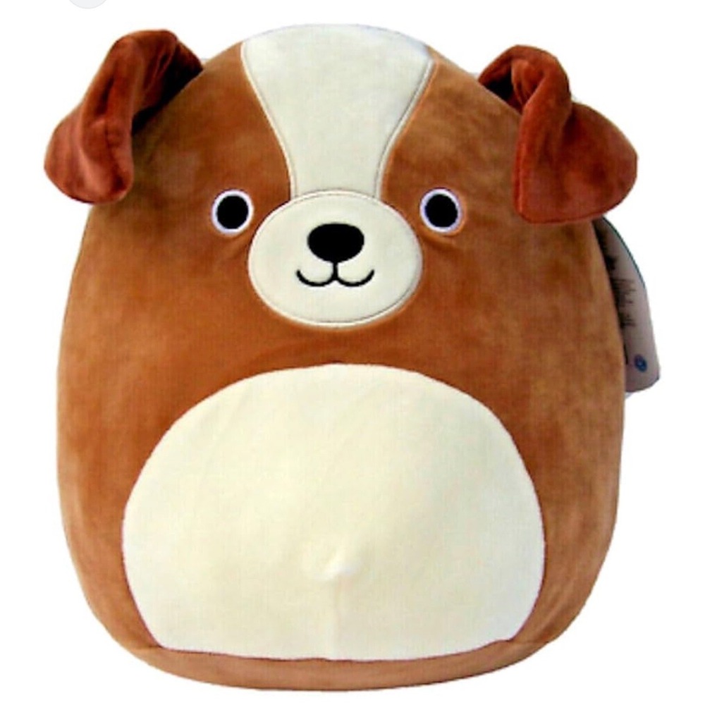 Squishmallows Bernie St Bernard Dog Kids 12 Inch Brown NWT Plush Toy